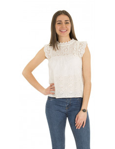1 Blusa bordada algodon
