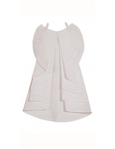 1 Jabot algodon popeline Blancoo 2