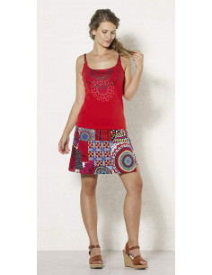 1 Falda algodon reversible 40 cm