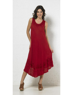 1 Vestido viscosa paragua crepe liso