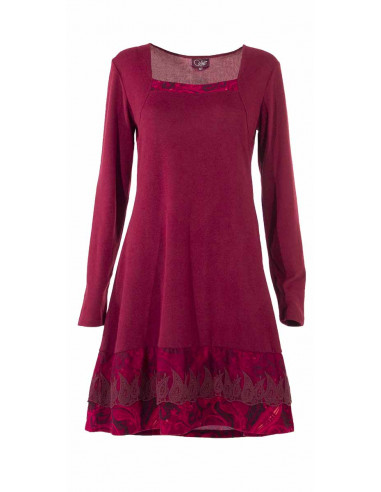 2 Vestido malla 95% poliester 5% elastano estampado cachemire 