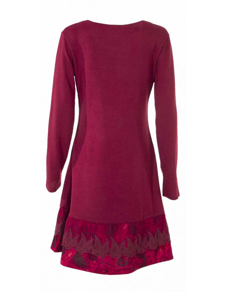 3 Vestido malla 95% poliester 5% elastano estampado cachemire 