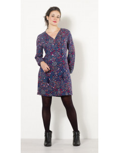 1 Vestido viscosa twill estampado jaipur