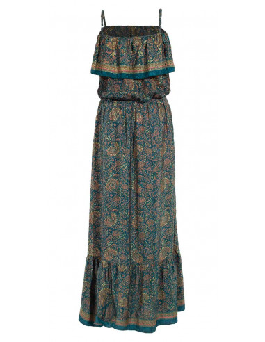 3 Vestido largo poliester tirantes sari