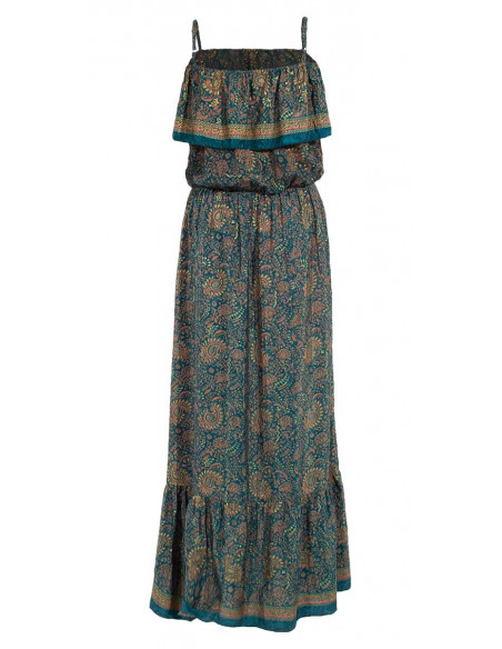 3 Vestido largo poliester tirantes sari