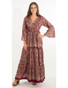 1 Vestido poliester sari 