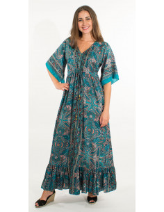 1 Vestido poliester sari 