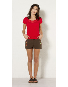 1 Pantalon corto algodon sw bordado