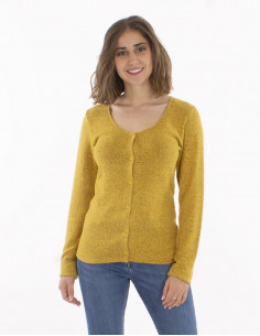 Chaqueta malla 74% viscosa...