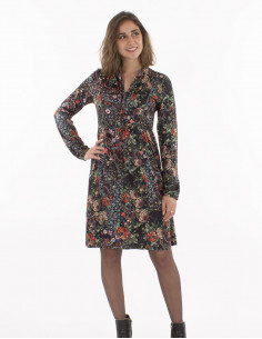 Vestido malla 95% poliester... 2