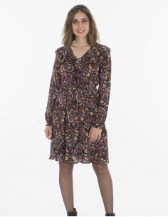 Vestido crepe de viscosa...