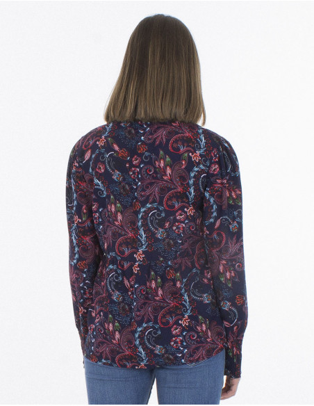 Blusa polyester estampado lys