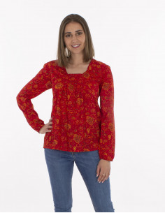 Blusa poliester estampado...
