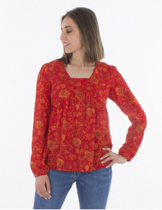 Blusa poliester estampado... 2