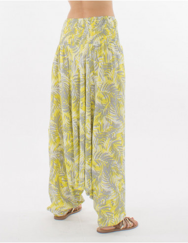 Sarouel viscosa 3 en 1 estampado leaf