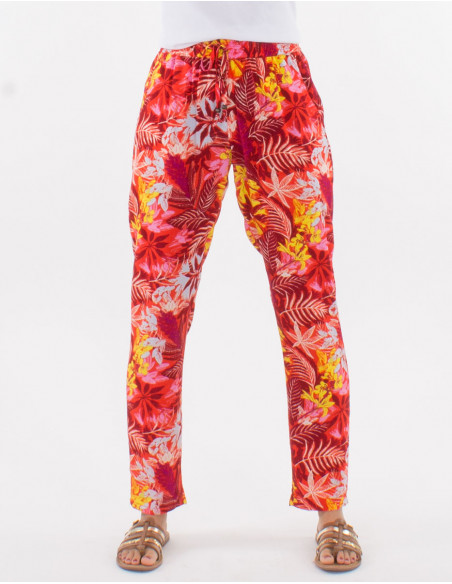 Pantalon viscosa talla elastica estampado guyanne