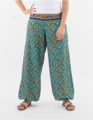 Pantalon poliester  cintura  sari dorado