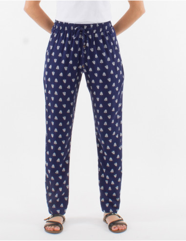 Pantalon viscosa estampado islandia