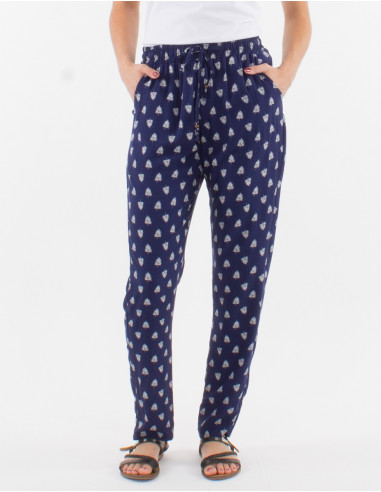 Pantalon viscosa estampado islandia