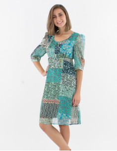 Vestido mousseline de...