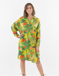 Vestido tunica viscosa con...