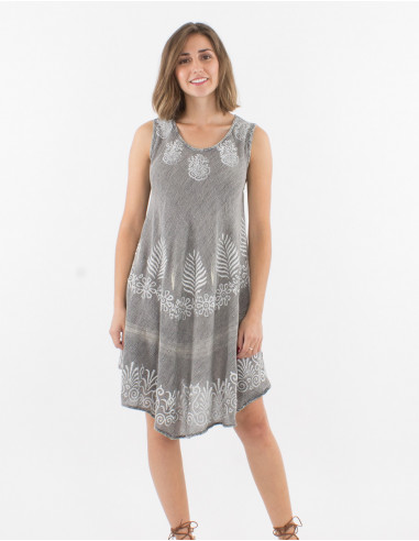 Vestido 95% viscosa crepe 5% hilo metalizado...