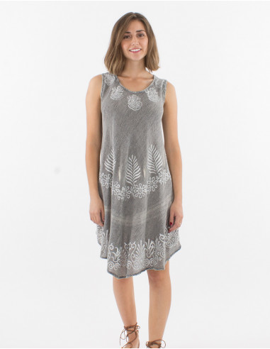 Vestido 95% viscosa crepe 5% hilo metalizado...