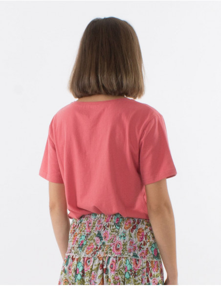 Camiseta algodon mangas cortas estampado not war