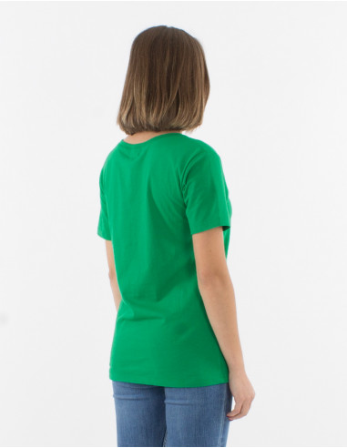 Camiseta algodon mangas cortas estampado rock...