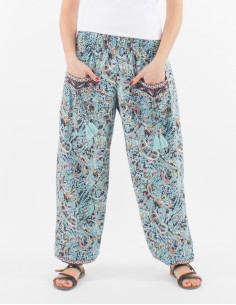 Sari smocke estampado top...