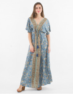 Maxi vestido de poliéster...