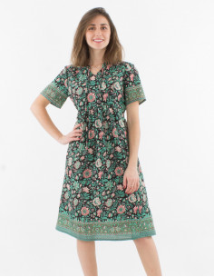 Vestido algodon mangas... 2