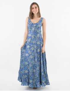 Maxi vestido de poliéster...