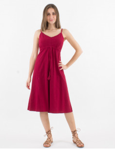 Vestido de algodón liso... 2