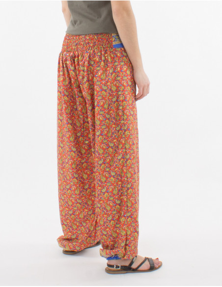 Pantalon poliester  cintura  sari dorado