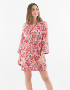 Vestido viscosa con botones... 2