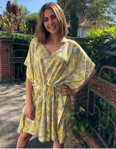 Vestido viscosa kaftan...