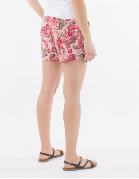 Pantalon corto viscosa estampado seychelles