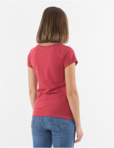 Camiseta 95% algodon 5% elastano mangas cortas...