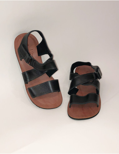 Sandalias de piel para hombre con tiras