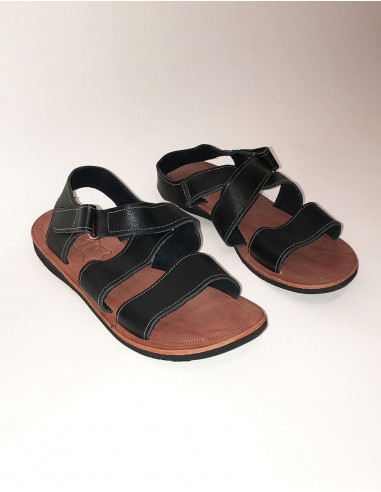 Sandalias de piel para hombre con tiras