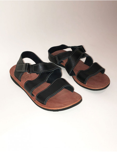 Sandalias de piel para hombre con tiras