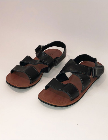 Sandalias de piel para hombre con tiras
