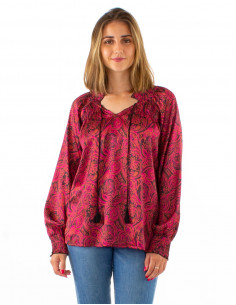 Blusa poliester satin...