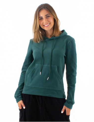 Jersey malla 95% poliester 5% elastano con capucha