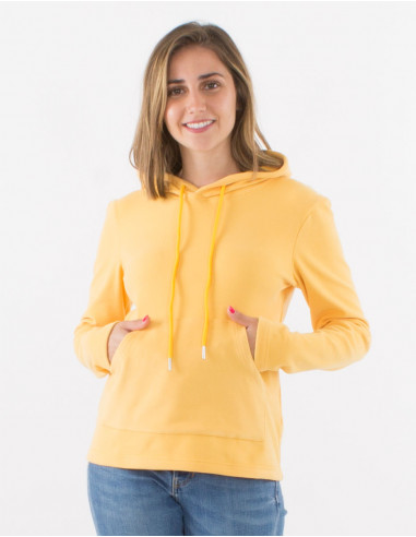 Jersey malla 95% poliester 5% elastano con capucha