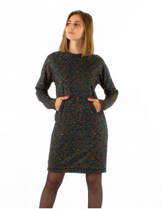Vestido malla 60% viscosa...