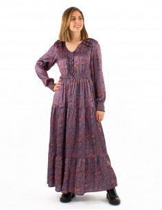 Vestido largo poliester...