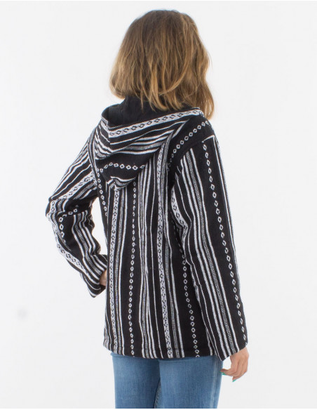 Chaqueta algodon zip doblado polar gheri capucha