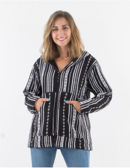 Chaqueta algodon zip doblado polar gheri capucha